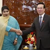 Президент Во Ван Тхыонг принимает посла Бангладеш Самину Наз. (Фото: ВИА)