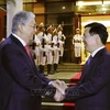 Президент Во Ван Тхыонг и Президент Республики Казахстан Касым-Жомарт Токаев. (Фото: Тхонг Нят/ВИА)