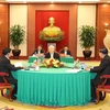 На встрече выступил генеральный секретарь ЦК КПВ Нгуен Фу Чонг. (Фото: Чи Зунг/ВИА)