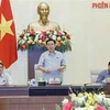 Открывает заседание председатель Национального собрания Выонг Динь Хюэ. (Фото: ВИА)