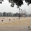 Город Хюэ затоплен после проливных дождей. (Фото: ВИA)