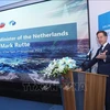 На мероприятии выступает премьер-министр Нидерландов Марк Рютте. (Фото: ВИA)