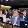 Заместитель министра иностранных дел Ха Ким Нгок (на первом плане справа) на 42-й сессии Генеральной конференции ЮНЕСКО, проходящей в Париже с 11 по 22 ноября (Фото: ВИA)