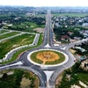 Перекресток скоростной автомагистрали Вандон, ведущей к международному пограничному пункту Монгкай в провинции Куангнинь. (Фото: ВИA)