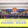 Делегаты 9-й Всемирной конференции молодых парламентариев в Ханое. (Фото: ВИA)