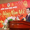 Председатель НС Выонг Динь Хюэ выступает на мероприятии (Фото: ВИA)