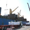 Партия из 15.000 тонн пластиковых бусин отправляется из международного порта Лонган в Европу 15 февраля (Фото: baodautu.vn)