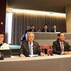 Заместитель председателя НС Чан Куанг Фыонг (второй справа) присутствует на 148-й Ассамблее МПС в Женеве, Швейцария. (Фото: ВИA)