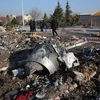 Место крушения украинского самолета в Иране. (Источник: AP)
