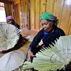 Для изготовления конических шляп этническая группа тай использует настоящие пальмовые листья. (ВИА) 