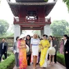 美国副总统夫人吉尔•拜登参观越南文庙国子监
