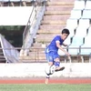 越南U19队（蓝色）3比1击败老挝U19队