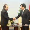越南通信传媒部部长阮北山会见墨西哥国家通讯社社长。