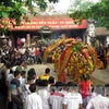 陈祠传统庙会麟狮舞。