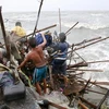 超强台风“巨爵”侵袭菲律宾北部