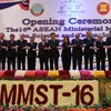 参加第16届东盟科技部长会议的代表团团长合影（图片来源：越南科学技术部）