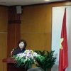 越南工商部副部长胡氏金钗在越斯关于经济合作的企业座谈会上发表讲话