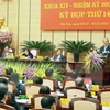  越南国会主席阮生雄出席河内市第十四届人民议会第14次会议(图片来源：越通社）