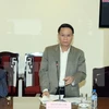 越通社总经理阮德利在会上发表讲话（图片来源：越通社）