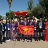 参加第12届国际青少年科学奥林匹克竞赛的越南代表团