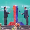 越南总理和柬埔寨首相出席越柬陆地边界界碑落成典礼（图片来源：越通社）