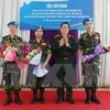 三名军官启程参加联合国维和行动（图片来源：越通社）