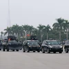 越南为维护越共十二大的安全进行演习（图片来源：越通社）