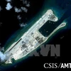 中国非法侵占的越南长沙群岛十字礁（图片来源：越通社）