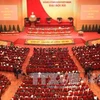 越共中央政治局委员、国家主席张晋创在越南共产党第十二次大会上致开幕辞。