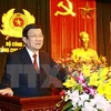 越南国家主席张晋创向公安部五号总局拜年​（图片来源：越通社）