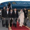 越南国家主席张晋创一行抵达伊朗首都德黑兰，开始对伊朗进行国事访问。