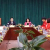 越南国家主席张晋创与越南红十字会举行2015年越南红十字会工作总结暨2016年核心任务部署会议（图片来源：越通社）