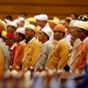 附图：缅甸联邦议会成员（图片来源：美联社）