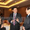 老挝政府总理通伦·西苏里同胡志明市领导人会面。