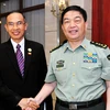 中国国防部长常万全与缅甸国防部长盛温（图片来源：因特网）