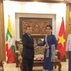 越南外交部副部长武宏南会见缅甸外长昂山素季（图片来源：越通社）