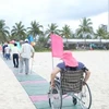 岘港海滩残疾人通道（图片来源：越通社）