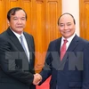 阮春福总理会见柬埔寨国务兼外交国际合作部大臣（图片来源：越通社）