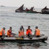进入印尼领海非法捕鱼的一艘船只于4月5日被击沉。