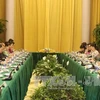 越南国家主席办公厅主任陶越忠部长与老挝国家主席办公厅主任坎蒙·蓬塔迪部长举行会谈（图片来源：越通社）