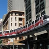 澳大利亚悉尼市的高架单轨铁路。