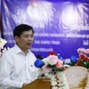 越南胡志明共青团中央书记处书记阮龙海在闭幕式上致辞。