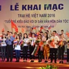 2016年越南夏令营正式开营。（图片来源：hanoimoi.com.vn）