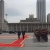 新加坡总理李显龙和蒙古国总理额尔登巴特（图片来源：straitstimes.com）