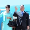 阮春福总理和夫人离开国乌兰巴托 圆满结束对蒙古进行的正式访问（图片来源：越通社）