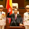 国家主席陈大光宣示就职（图片来源：越通社）