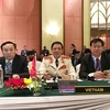 出席会议的越南代表团。