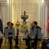 越南政府副总理武德儋会见泰国总理塔纳萨·巴迪玛巴功（图片来源：越通社）