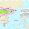 第三号台风移动路径。