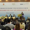 附图：于2015年11月举行的越南欧亚经济联盟企业论坛（图片来源：越通社）
